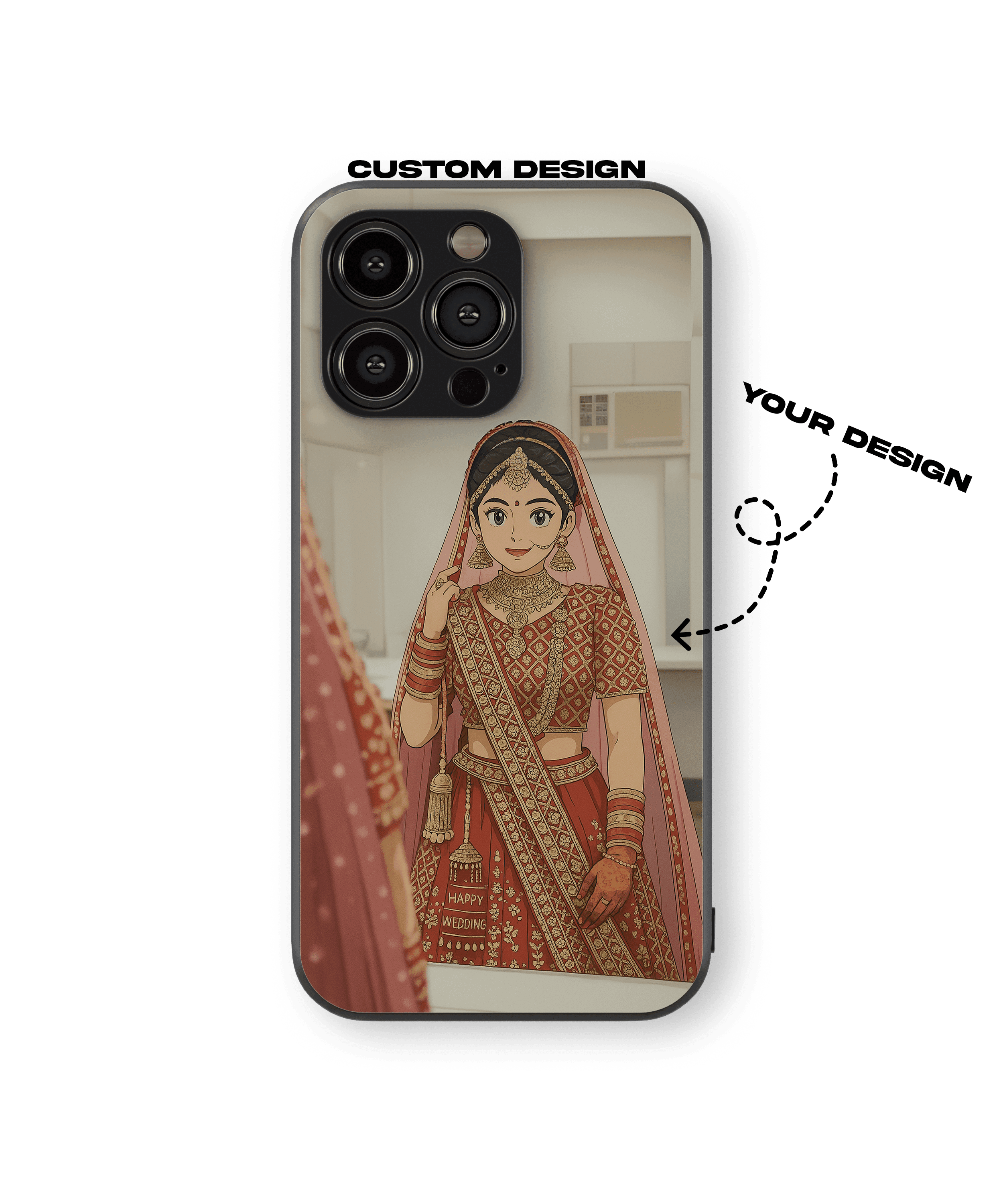 Custom Ghibli Art – Premium Glass Mobile Cover